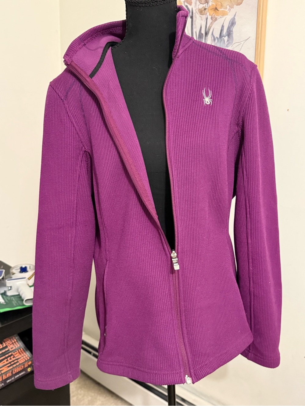 Spyder Core Sweater Purple Fleece Jacket XL